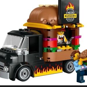 LEGO City Fire Rescue Burger Truck Set - Red and Black